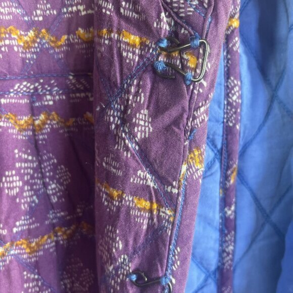 NWT Free People Jacket Womens Large Winnie Quilted Dutch Boho Patchwork Pockets - Picture 8 of 13